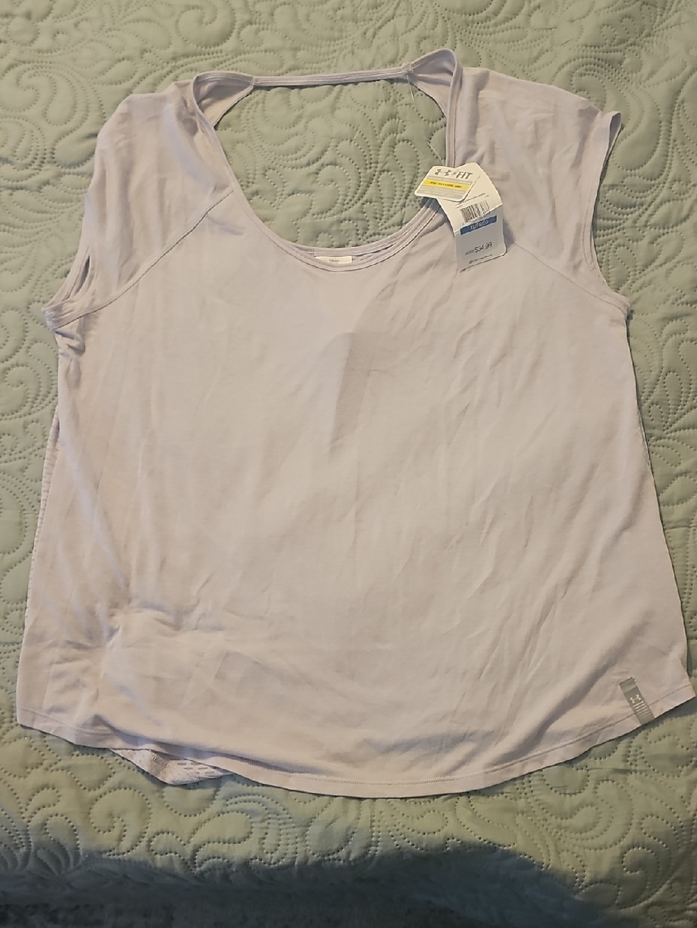 Under Armour Women's Light Lavender Scoop Running Sleeveless Top